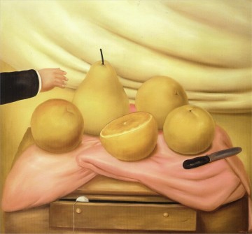 Still Life with Fruits Fernando Botero Oil Paintings